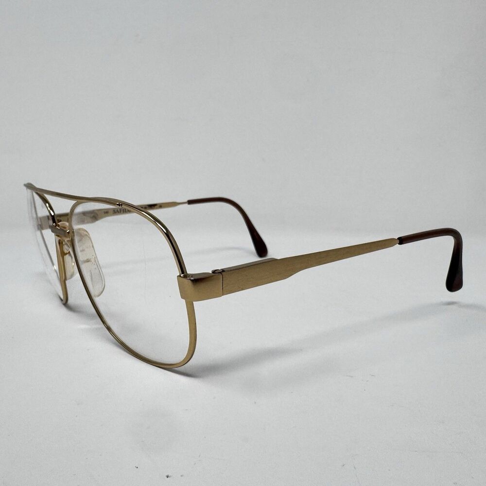 Safilo Elasta 3006/N 000 Gold Eyeglass Frames Vintage 1970s-80s 59-17-140 New - Picture 2 of 11